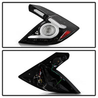 Thumbnail for Spyder 16-19 Honda Civic 5 Door Hatchback Light Bar LED Tail Lights - Black Chrome(ALT-YD-HC16HB-BC)