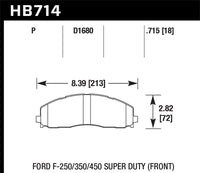 Thumbnail for Hawk 2015 Ford F-250/350/450 Super Duty Front Brake Pads