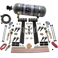 Thumbnail for Nitrous Express SX2 Dual Stage 8 Solenoid /Gasoline Nitrous Kit (200-1200HP) w/Composite Bottle