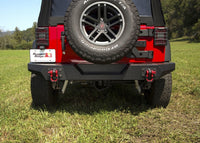 Thumbnail for Rugged Ridge Spartan Rear Bumper Full Width 07-18 Jeep Wrangler JK