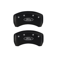 Thumbnail for MGP 4 Caliper Covers Engraved Front & Rear Oval logo/Ford Red finish silver ch