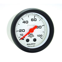 Thumbnail for Autometer Phantom 52mm 0-100 PSI Mechanical Oil Pressure Gauge