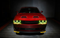 Thumbnail for Oracle 15-21 Dodge Challenger Dynamic Surface Mount Headlight Halo Kit - - Dynamic SEE WARRANTY