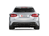 Thumbnail for Akrapovic 15-17 AMG C63 Estate Evolution Line Cat Back (Titanium) w/ Carbon Tips (Req. Link Pipe)