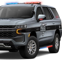 Thumbnail for Putco 15-23 Chevrolet Tahoe Blade Rocker Kits Sideliners - Red/Blue w/ White Override