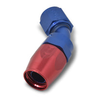 Thumbnail for Russell Performance -10 AN Red/Blue 45 Degree Full Flow Hose End