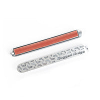 Thumbnail for Rugged Ridge Elite Dr Hndle Insert Brushed Tread 2D 07-18 Jeep Wrangler JK