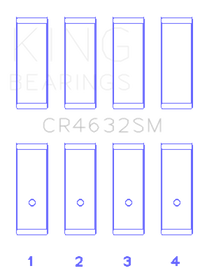 Thumbnail for King Nissan HR15/16DE (Size STD) Rod Bearing Set