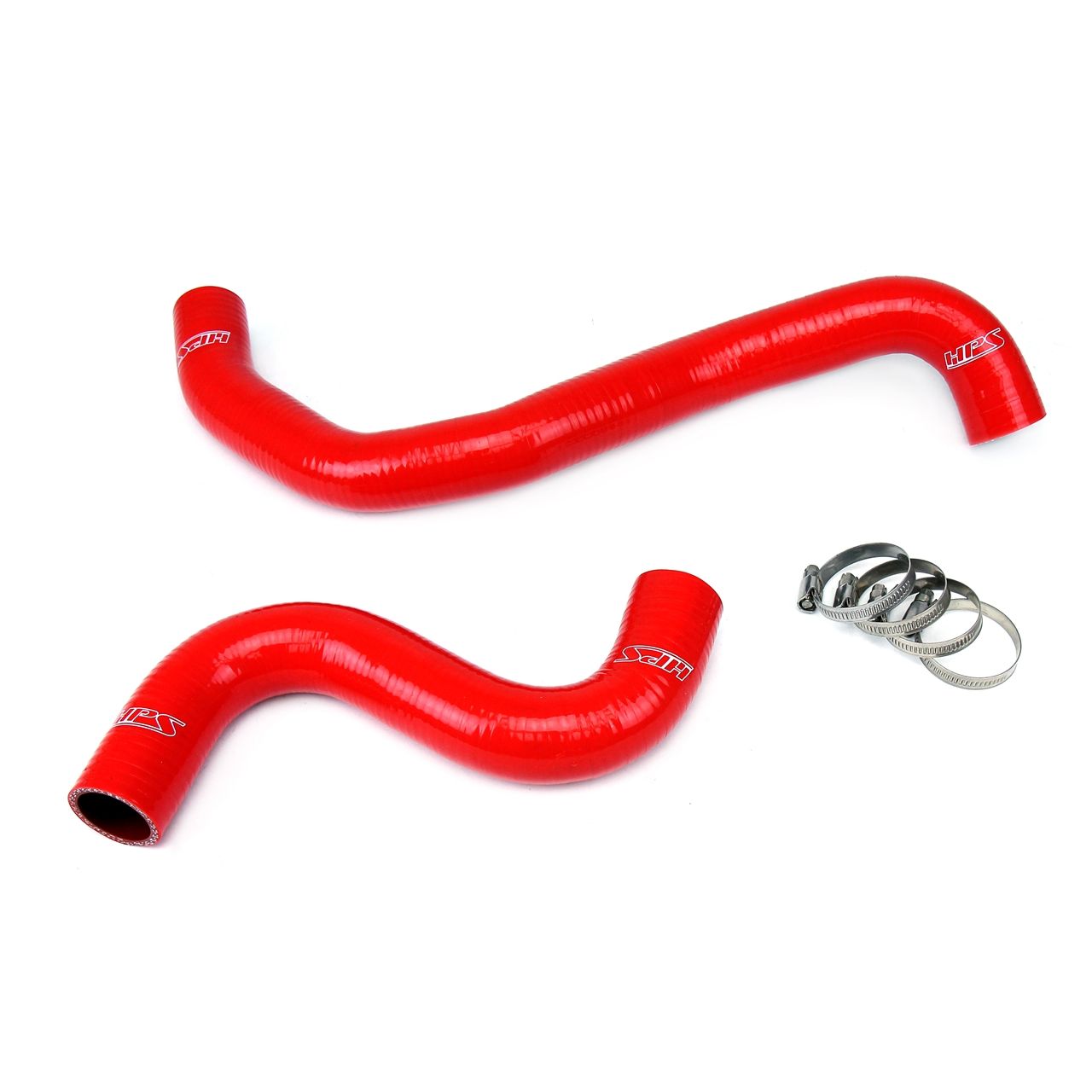 HPS Red Reinforced Silicone Radiator and Heater Hose Kit Coolant for Ford 2015-2016 Mustang GT 5.0L V8