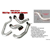 Thumbnail for Injen 03-06 Evo 8/9/MR Cast Aluminum Intake System w/ Full Intercooler Piping Black Short Ram Intake