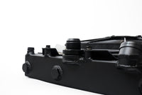 Thumbnail for CSF Universal Half Radiator w/-16AN & Slip-On Fittings/12in SPAL Fan & Shroud - Black Finish