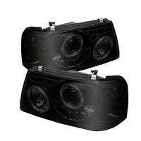 Thumbnail for Spyder Ford Ranger 01-11 1PC Projector Headlights LED Halo LED Blk Smke PRO-YD-FR01-1PC-HL-BSM