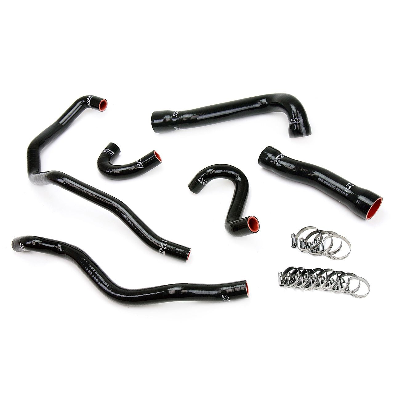 HPS Black Reinforced Silicone Radiator + Heater Hose Kit Coolant for BMW 01-06 E46 M3 Left Hand Drive