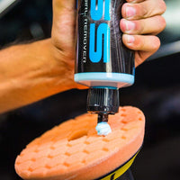 Thumbnail for Chemical Guys Hex-Logic Quantum Medium-Heavy Cutting Pad - Orange - 6.5in