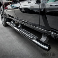 Thumbnail for Westin 19-20 Chevrolet/GMC Silverado/Sierra 1500 Double Cab PRO TRAXX 4 Oval Nerf Step Bars - Black