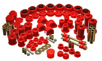 Thumbnail for Energy Suspension 97-01 Ford Expedition/Navigator 4WD Red Hyper-Flex Master Bushing Set