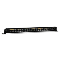 Thumbnail for Go Rhino Xplor Blackout Combo Series Sgl Row LED Light Bar w/Amber (Side/Track Mount) 20.5in. - Blk
