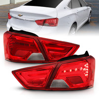 Thumbnail for ANZO 14-18 Chevrolet Impala LED Taillights Red/Clear
