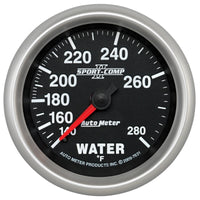 Thumbnail for Autometer Sport-Comp II 2-5/8in 140-280 Deg Mechanical Water Temp Gauge