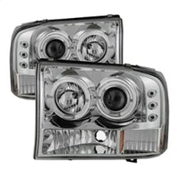 Thumbnail for Spyder Ford F250 Super Duty 99-04 Projector Version 2 LED Halo LED Chrm PRO-YD-FF25099-1P-G2-C