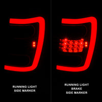 Thumbnail for ANZO 1999-2004 Jeep Grand Cherokee LED Tail Lights w/ Light Bar Black Housing Smoke Lens