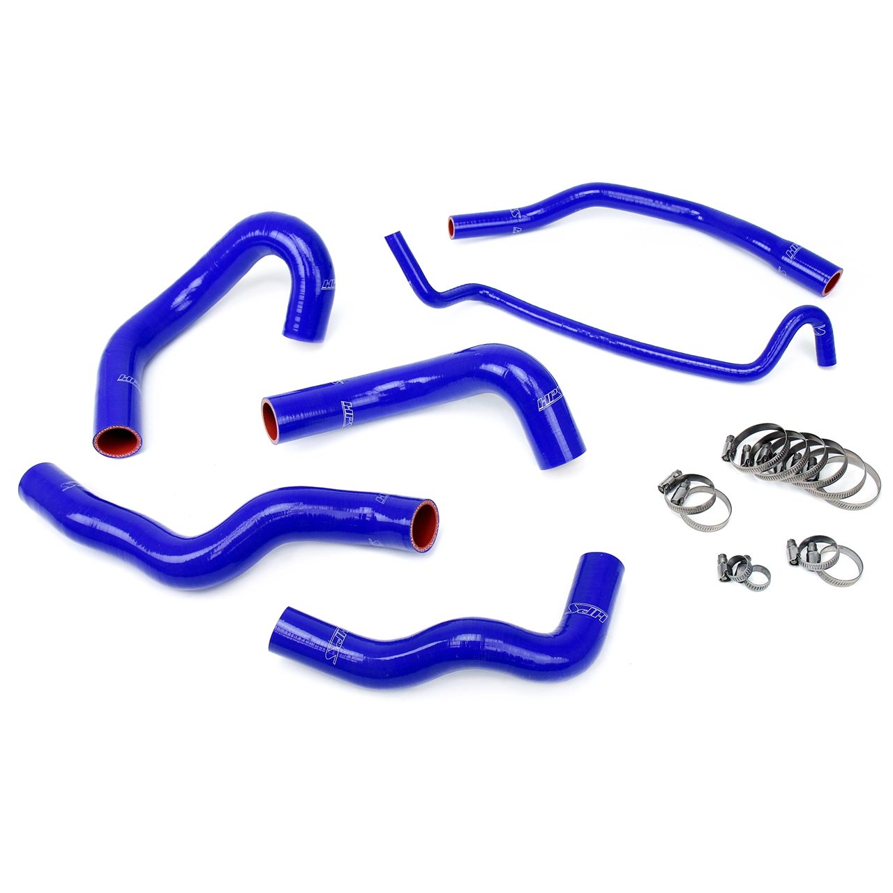 HPS Blue Reinforced Silicone Radiator Hose Kit Coolant for Ford 05-06 Mustang V8