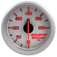 Thumbnail for Autometer Airdrive 2-1/6in Boost Gauge 0-60 PSI - Silver