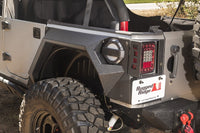 Thumbnail for Rugged Ridge XHD Rear Armor Fenders Pair 4 Dr 07-18 Jeep Wrangler JKU