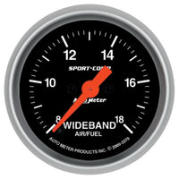 Thumbnail for Autometer Sport-Comp 52mm Full Sweep Electronic Analog Wideband Air/Fuel Ratio Gauge