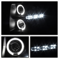 Thumbnail for Spyder Chevy Silverado 1500/2500 07-13 Projector Headlights LED Halo LED Blk Smke PRO-YD-CS07-HL-BSM
