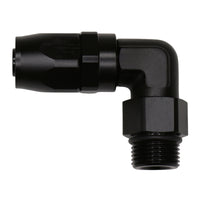 Thumbnail for DeatschWerks 10AN ORB Female Swivel 90-Degree Hose End CPE - Anodized Matte Black