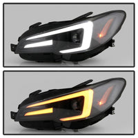 Thumbnail for Spyder Subaru Impreza WRX 15-20 Halogen Model Projector Headlights - Black PRO-YD-SWRX15SI-SBSEQ-BK