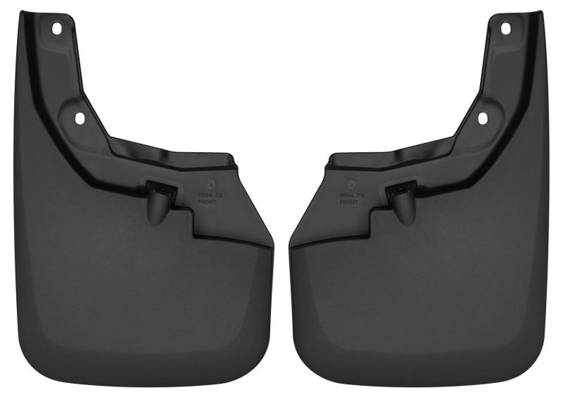Husky Liners 16-22 Toyota Tacoma w/ OE Fender Flares Custom Molded Front Mud Guards - Black