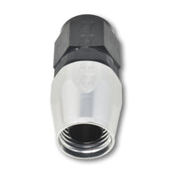 Thumbnail for Russell Performance -8 AN Black/Silver Straight Full Flow Hose End