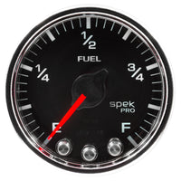 Thumbnail for Autometer Spek-Pro Gauge Fuel Level 2 1/16in 0-270 Programmable Blk/Chrm