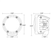 Thumbnail for Rigid Industries 360-Series 4in LED SAE J583 Fog Light - White (Pair)