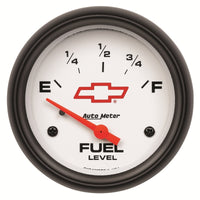 Thumbnail for AutoMeter Gauge Fuel Level 2-5/8in. 0 Ohm(e) to 90 Ohm(f) Elec Chevy Red Bowtie White