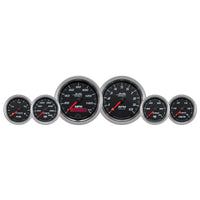 Thumbnail for Autometer Pro-Cycle Gauge Kit 6 Pc. Kit 3 3/8in & 2 1/16in Bagger Black