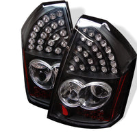 Thumbnail for Spyder Chrysler 300C 05-07 LED Tail Lights Black ALT-YD-C305-LED-BK