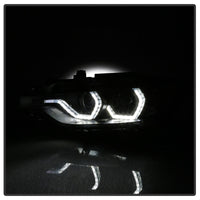 Thumbnail for Spyder 12-14 BMW F30 3 Series 4DR Projector Headlights - LED DRL - Black (PRO-YD-BMWF3012-DRL-BK)
