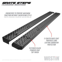 Thumbnail for Westin Grate Steps Running Boards 83 in - Textured Black