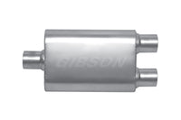 Thumbnail for Gibson MWA Superflow Center/Dual Oval Muffler - 4x9x14in/3in Inlet/3in Outlet - Stainless