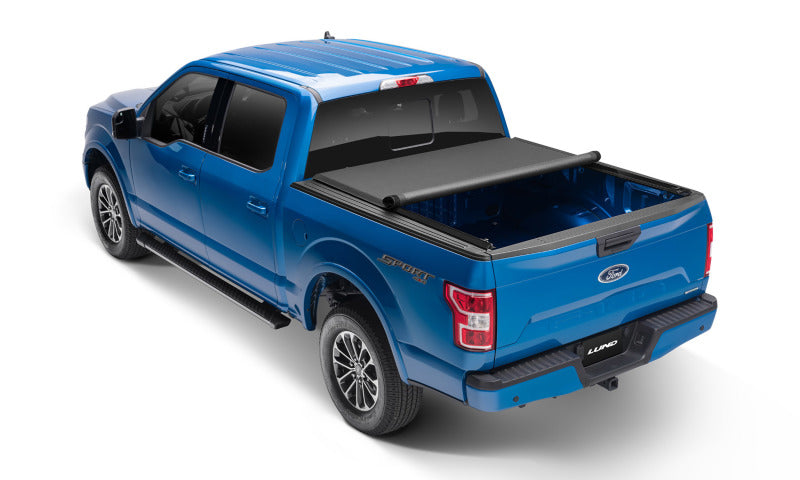 Lund 02-06 Toyota Tundra (6ft. Bed Excl. Sportside) Genesis Elite Roll Up Tonneau Cover - Black