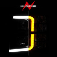 Thumbnail for ANZO 2007-2013 Chevrolet Silverado 1500 Projector w/ Light Bar Black Housing w/ Sequential