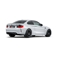 Thumbnail for Akrapovic 2018+ BMW M2 Competition/M2 CS (F87N) Slip-On Line (Titanium) w/Carbon Fiber Tips