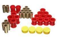 Thumbnail for Energy Suspension 95-98 Nissan 240SX (S14) Red Rear Control Arm Bushing Set (Must reuse existing out