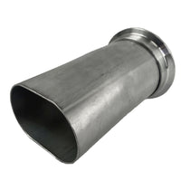 Thumbnail for Granatelli 3.0in Round to 3.0in Oval Exhaust Adapter w/V-Band