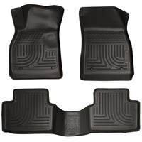 Thumbnail for Husky Liners 13 Chevy Malibu WeatherBeater Black Front & 2nd Seat Floor Liners