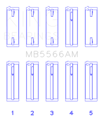 Thumbnail for King Audi A4 1.8L AEB (Size +.25 Oversized) Main Bearing Set