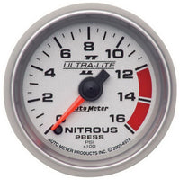 Thumbnail for Autometer Ultra-Lite II 2 1/16in FSE 0 - 1600 PSI Nitrous Pressure Gauge